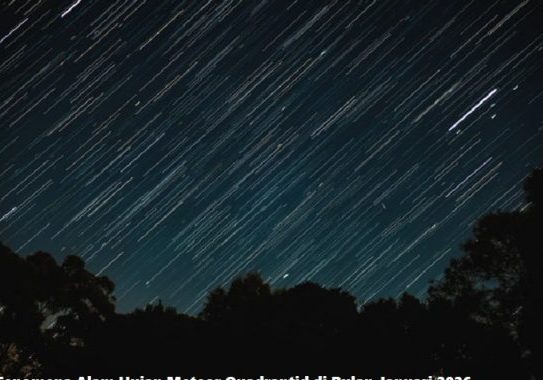 Fenomena Alam Hujan Meteor Quadrantid di Bulan Januari 2026
